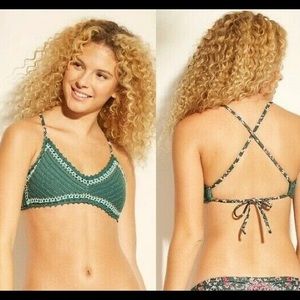 Crotchet Green Bikini Top